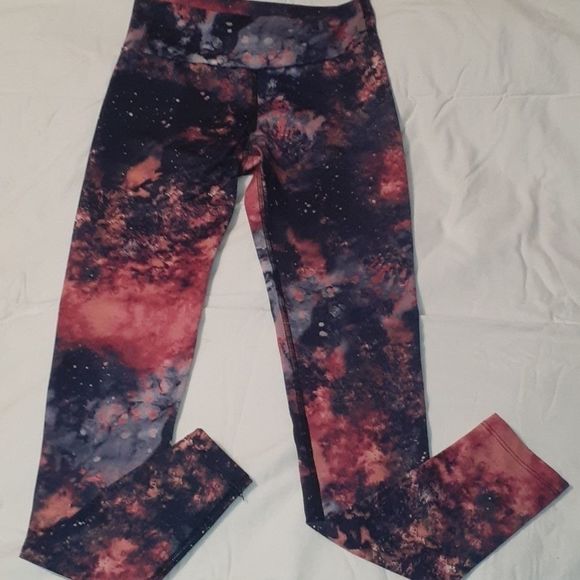 KOS USA Made Space Bright Print Leggings Small - Picture 2 of 6